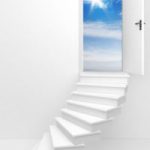 3d render of an opened door to a dream day